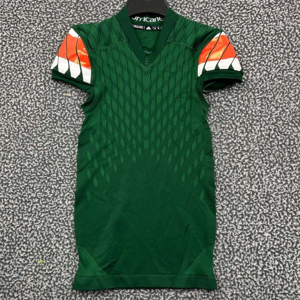 Adidas‎ Miami Hurricanes MEDIUM Team Issued Game Jersey Football BLANK Custom